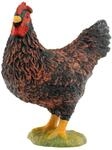 Bullyland 62316 - Spielfigur Huhn braun, ca. 4,6 cm gro&szlig;e Tierfigur, detailgetreu,