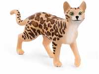 schleich 13918 Bengal Katze, für Kinder ab 3+ Jahren, FARM WORLD - Spielfigur