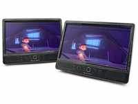 Caliber Audio Technology MPD-2010T Kopfstuetzen DVD-Player mit 2 Monitoren