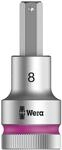 Wera 8740 C HF Zyklop Bit-Nuss 1/2 Zoll Antrieb mit Haltefunktion, 8.0 x 60 mm,