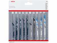 Bosch Professional 10tlg. Stichsägenblätter Set (für Holz und Metall, Zubehör