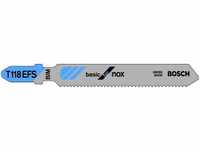 Bosch 5x Stichsägeblatt T 118 EFS Basic for Inox (für Edelstahlbleche, Professional
