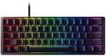 Razer Huntsman Mini (Klickljud) - 60% Speltangentbord med optiska brytare (Inbyggt