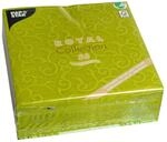 Papstar, 50 Servietten "ROYAL Collection" 1/4-Falz 40 cm x 40 cm olivgr&uuml;n "Casali",