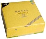 Papstar, 50 Servietten "ROYAL Collection" 1/4-Falz 40 cm x 40 cm gelb "Casali",