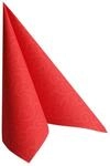 Papstar, 50 Servietten "ROYAL Collection" 1/4-Falz 40 cm x 40 cm rot "Casali", #84879