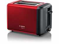 Bosch TAT4P424DE Toaster 2 Slice(s) 970 W Black Red