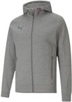 PUMA TeamCUP Casuals Hooded Jacket , Medium Gray Heather , S