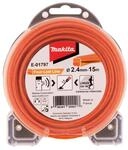 Makita E-01797 M&auml;hfaden Four-Leaf 2,4 mm x 15 m, Trimmerfaden, Nylon, orange,