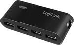 Logilink UA0085 4-Port Hub USB 2 mit Netzteil,schwarz