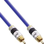 InLine 89850P Cinch Kabel VIDEO & digital AUDIO, PREMIUM, vergoldete Stecker, 1x