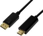DisplayPort 1.2 auf HDMI High Speed with Ethernet (1.4) Anschlusskabel, 4K f&uuml;r volle