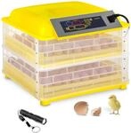 incubato 112 Eier Inkubator Vollautomatische Brutmaschine mit Temperatur- und