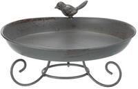 Trixie 55510 Vogeltr&auml;nke/-Bad zum Hinstellen, Metall, 800 ml/&oslash; 22 cm, grau