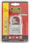 Burg-W&auml;chter Vorh&auml;ngeschloss Aluminium, 8 mm B&uuml;gelst&auml;rke, 50 mm B&uuml;gelh&ouml;he, 2