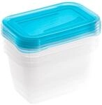 keeeper Frischhaltedosenset 4-teilig, 4 x 750 ml, 15,5 x 10,5 x 8,5 cm, Fredo Fresh,