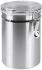 Metaltex 185312010 Vorratsdose 2,0L INOX mit Acryldeckel, Anzahl: 1 St&uuml;ck, 2l