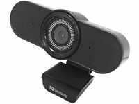 Sandberg 90 Grad Weitwinkel FullHD Webcam mit Stereo-Mikrofon | 1920 x 1080...