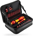 Wiha Elektriker Werkzeug Set slimVario&reg; - 32-teiliges Wechselbitsystem...