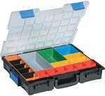 Allit Sortimentkoffer Euro Plus Pro K 44/18 aus Kunststoff Profi-Kleinteilekoffer mit