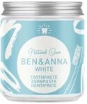 BEN & ANNA WHITE - Fluoridfreie nat&uuml;rliche Zahnpasta im Glas - Aktivkohle Whitening,