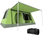 Outsunny Campingzelt f&uuml;r 4-8 Personen leicht, stabil wasserdicht Tunnelzelt mit