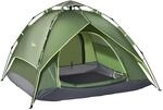 Outsunny Doppelzelt Campingzelt Outdoorzelt Familienzelt Quick-Up-Zelt 2...