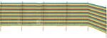 Bo-Camp - Windschutz - Atiya - 5-F&auml;cher - PE/Holz - 460x90cm