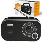 Denver TR-51W FM Koffer Radio &ndash; Tragbares Retro Mini Radio mit analoger Sendersuche