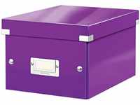 Leitz, Kleine Aufbewahrungs- und Transportbox, violett, Mit Deckel, Für A5, Click &