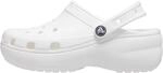 Crocs Herren Classic Platform Clog W Clog, White, 41/42 EU