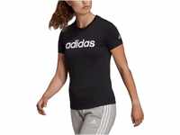 adidas Damen Essentials Slim Langarm T-Shirt, Black/White, S