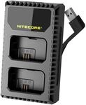 Nitecore USN1 Compacte Dubbel Lader voor Sony NP FW50 met Indicator + USB,...