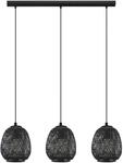 EGLO Pendelleuchte Dembleby 1, 3 flammige H&auml;ngelampe Vintage, Natur, Hygge,