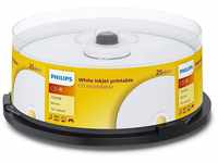 Philips CD-R Rohlinge bedruckbar (700 MB Data/ 80 Minuten, 52x High Speed Aufnahme,