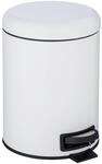 WENKO Kosmetikeimer 5 Liter, Stahl, herausnehmbarer Inneneimer mit M&uuml;llbeutelhalter,