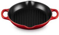 LE CREUSET Signature Hohe runde Grillpfanne aus Gusseisen, f&uuml;r alle Herdarten und