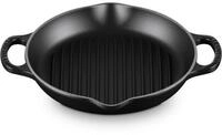 LE CREUSET Signature Hohe runde Grillpfanne aus Gusseisen, f&uuml;r alle Herdarten...