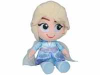 Simba 6315877555 – Disney Frozen 2, Elsa Plüschfigur 25cm, Eiskönigin,