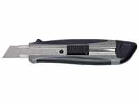 MAUL Cuttermesser 18 mm | Cutter aus gehärtetem Stahl mit gummierter Griffzone 