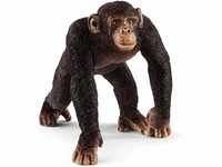 schleich 14817 Schimpanse Männchen, für Kinder ab 3+ Jahren, WILD LIFE -...