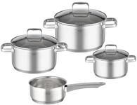 R&Ouml;SLE CHARM Topf-Set 4-tlg., hochwertiges Universaltopfset mit 3 Kocht&ouml;pfen und 1