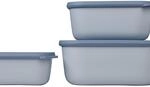 Mepal Multischale Cirqula Rectangular 3-teiliges Set - Mikrowellen Geschir -...