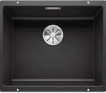 BLANCO SUBLINE 500-U | Granitsp&uuml;le aus SILGRANIT schwarz | Einbauart: Unterbau 