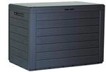 Prosperplast Woodebox Gartenbox Kissenbox Gartentruhe Verschlie&szlig;bar (190 Liter,