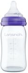 Lansinoh Glas Babyflasche mit NaturalWave Sauger Gr. S, 160 ml