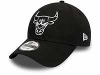 New Era Chicago Bulls NBA Essential Outline Schwarz Verstellbare 9Forty Cap -