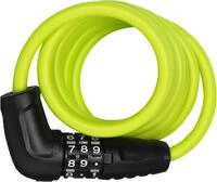 ABUS Spiralkabelschloss Star 4508C/150 - Zahlenschloss aus 8 mm starkem Spiralkabel -