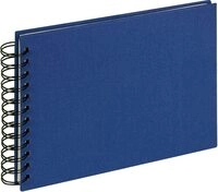 walther design Fotoalbum blau 23 x 17 cm Spiralalbum Leinen, Cloth SA-509-L
