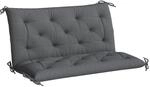 Outsunny 2 Sitzer Bankauflage 100 x 98 x 8 cm Sitzkissen mit B&auml;ndern...